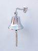 Chrome Hanging Ship's Bell 11""