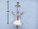 Chrome Hanging Anchor Bell 10""