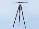Admirals Floor Standing Chrome with Leather Telescope 60""