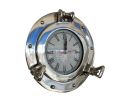 Chrome Decorative Ship Porthole Clock 8""