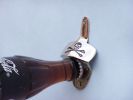 Chrome Pirate Skull and Crossbones Wall Mounted Bottle Opener 3.5""