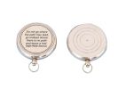 Solid Brass Lensatic Emerson Poem Compass 3"