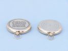 Solid Brass Lensatic Emerson Poem Compass 3"
