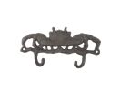 Cast Iron Decorative Crab Metal Wall Hooks 10.5""