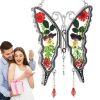 Sun Catcher Butterfly Pendant Rainbow Maker Sun Catchers Ornament Reusable Acrylic Butterfly Decoration For Bedroom Christmas
