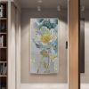 Handmade Oil Painting Original Abstract Painting On Canvas Floral Wall Art Handmade Canvas Painting Large Abstract Art Gold Painting Flower Canvas Art