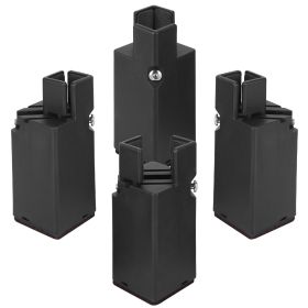 4Pcs Adjustable Bed Riser with Screw Clamp 3.94in Height Heavy Duty Sofa Table Chair Furniture Riser Lift