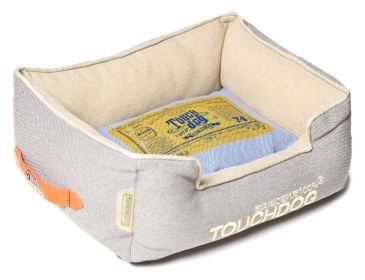 Touchdog Original Denim Classical Rectangular and Reversible Dog Bed