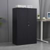 Folding file cabinet Black