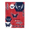 Capitals OFFICIAL NHL "Hexagon" Twin Comforter & Sham Set; 64" x 86"