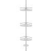 4-Tier Tension Corner Shower Caddy for Bathroom