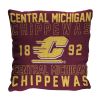 Central Michigan OFFICIAL NCAA "Stacked" Woven Pillow; 20" x 20"