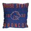 Boise State OFFICIAL NCAA "Stacked" Woven Pillow; 20" x 20"