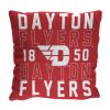 Dayton OFFICIAL NCAA "Stacked" Woven Pillow; 20" x 20"
