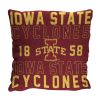 Iowa State OFFICIAL NCAA "Stacked" Woven Pillow; 20" x 20"