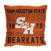Sam Houston State OFFICIAL NCAA "Stacked" Woven Pillow; 20" x 20"