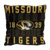 Missouri OFFICIAL NCAA "Stacked" Woven Pillow; 20" x 20"