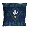 UNC - Wilmington OFFICIAL NCAA "Stacked" Woven Pillow; 20" x 20"