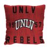 UNLV OFFICIAL NCAA "Stacked" Woven Pillow; 20" x 20"