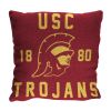 USC OFFICIAL NCAA "Stacked" Woven Pillow; 20" x 20"