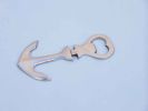 Brushed Nickel Ship Anchor Bottle Opener 5""
