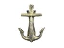 Antique Gold Cast Iron Decorative Anchor Door Knocker 6""