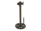 Cast Iron Fish Paper Towel Holder 15""