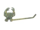 Antique Bronze Cast Iron Crab Toilet Paper Holder 10""