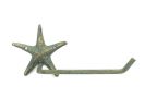 Antique Bronze Cast Iron Starfish Toilet Paper Holder 10"