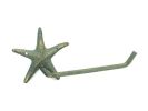 Antique Bronze Cast Iron Starfish Toilet Paper Holder 10"