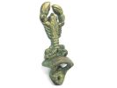 Antique Bronze Cast Iron Wall Mounted Lobster Bottle Opener 6"