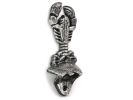 Antique Silver Cast Iron Wall Mounted Lobster Bottle Opener 6""