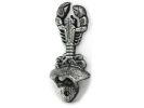 Antique Silver Cast Iron Wall Mounted Lobster Bottle Opener 6""