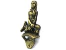 Antique Gold Cast Iron Wall Mounted Mermaid Bottle Opener 6"