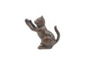 Rustic Copper Cast Iron Cat Door Stopper 5""