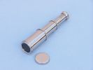 Deluxe Class Scout's Chrome Spyglass Telescope 7"" with Black Rosewood Box