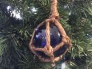 Blue Japanese Glass Ball Fishing Float Decoration Christmas Ornament 2""
