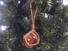 Orange Japanese Glass Ball Fishing Float Decoration Christmas Ornament 2""