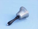 Brushed Nickel Hand Bell 9"