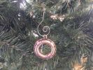 Solid Brass Lifering Christmas Ornament 4""