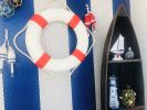 Classic White Decorative Anchor Lifering With Orange Bands 20""