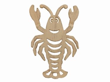 Aged White Cast Iron Lobster Trivet 11""