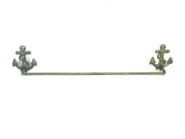 Antique Bronze Cast Iron Anchor Bath Towel Holder 27""