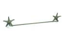 Antique Bronze Cast Iron Starfish Large Bath Towel Holder 28""