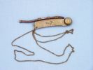 Antique Brass Boatswain (Bosun) Whistle 5"" with Rosewood Box