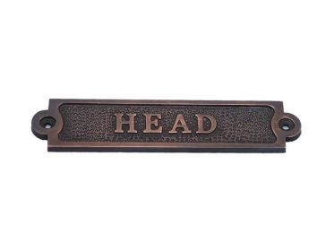 Antique Copper Head Sign 6"