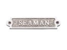 Chrome Seaman Sign 6""