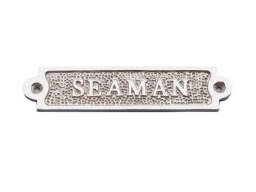 Chrome Seaman Sign 6""