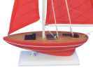 Wooden Red Sea Model Sailboat 17""