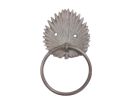 Cast Iron Decorative Metal Palm Frond Towel Holder 8""